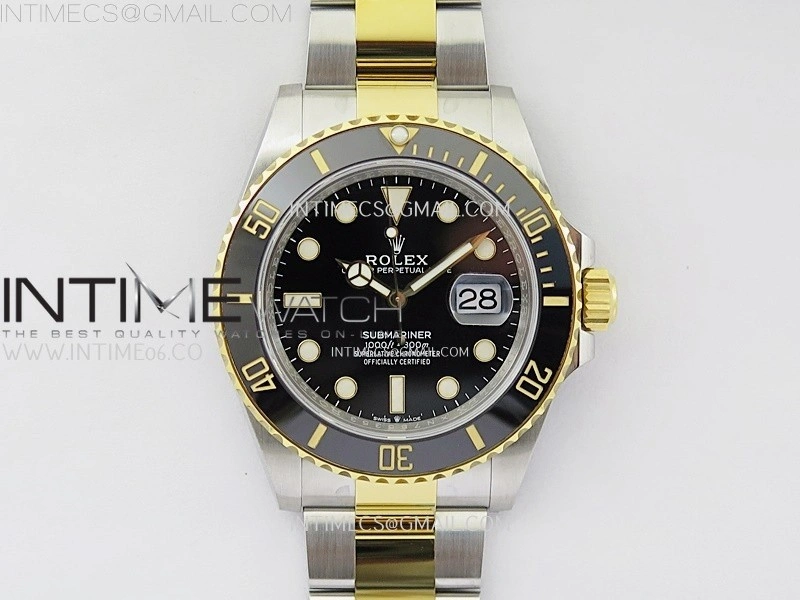 Submariner 41mm 126613 LN SS YG NTF 1:1 Best Edition Black Dial on SS YG Bracelet VR3235