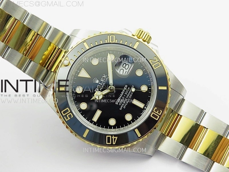 Submariner 41mm 126613 LN SS YG NTF 1:1 Best Edition Black Dial on SS YG Bracelet VR3235
