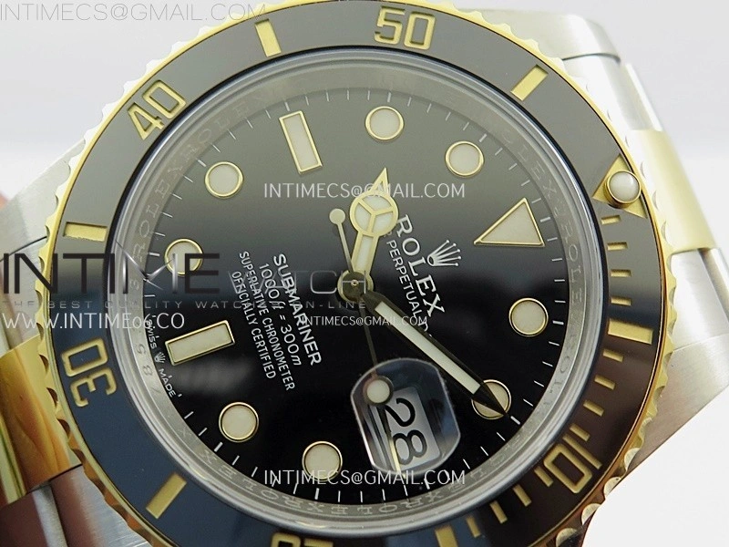 Submariner 41mm 126613 LN SS YG NTF 1:1 Best Edition Black Dial on SS YG Bracelet VR3235