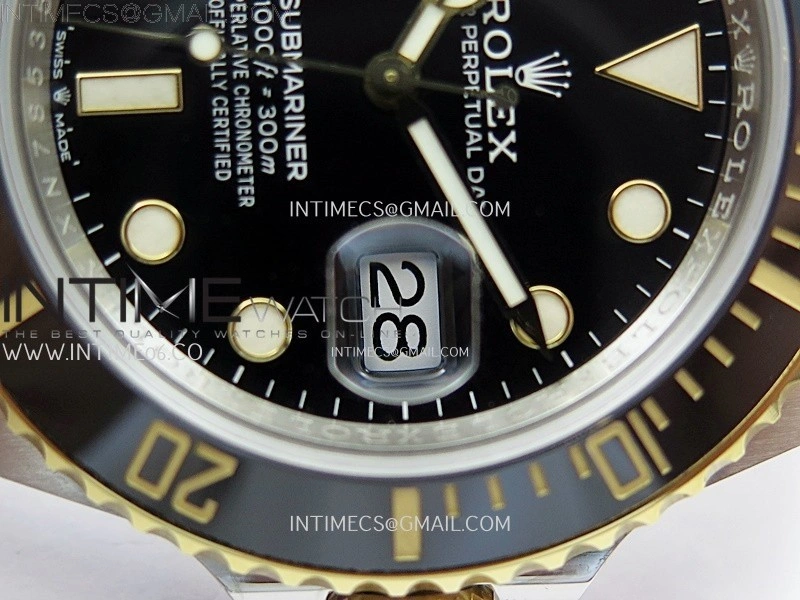 Submariner 41mm 126613 LN SS YG NTF 1:1 Best Edition Black Dial on SS YG Bracelet VR3235