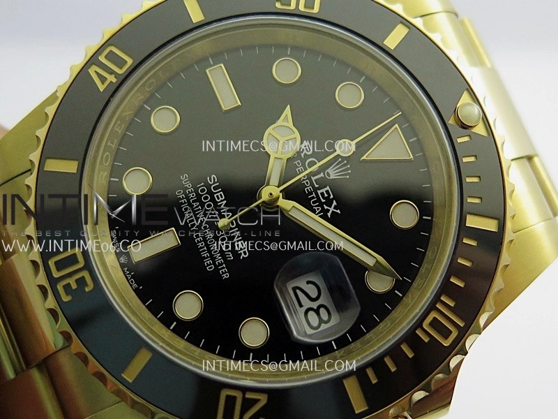 Submariner 41mm 126618 LN YG VF 1:1 Best Edition Black Dial On 904L YG Bracelet DD3235