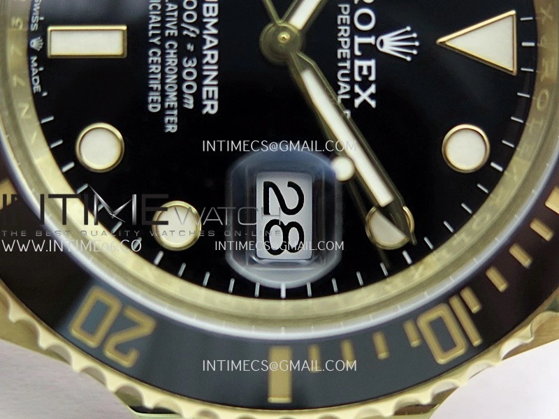 Submariner 41mm 126618 LN YG VF 1:1 Best Edition Black Dial On 904L YG Bracelet DD3235