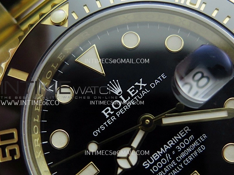Submariner 41mm 126618 LN YG VF 1:1 Best Edition Black Dial On 904L YG Bracelet DD3235