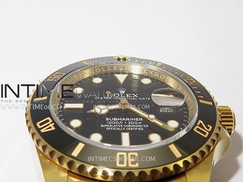 Submariner 41mm 126618 LN YG VF 1:1 Best Edition Black Dial On 904L YG Bracelet DD3235