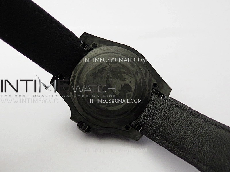 Submariner DIW Black Carbon PPMF Best Edition Orange Dial On Black Nylon Strap SA3135