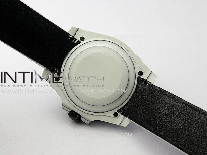 Submariner DIW White Carbon PPMF Best Edition Yellow Dial On White Nylon Strap SA3135