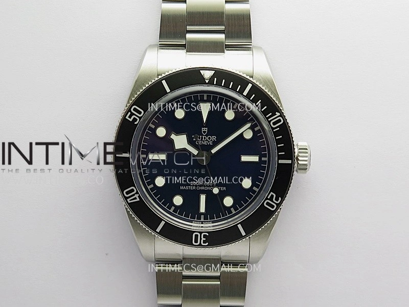 Heritage Black Bay M7943 43mm SS ZF 1:1 Best Edition Blue Dial On SS Bracelet A2824