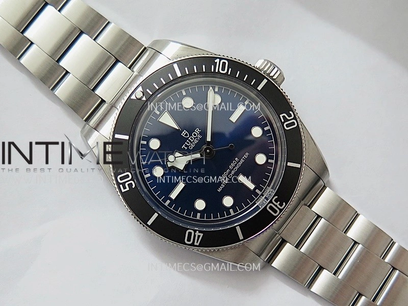 Heritage Black Bay M7943 43mm SS ZF 1:1 Best Edition Blue Dial On SS Bracelet A2824