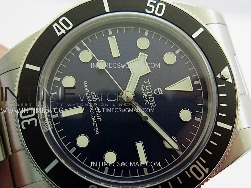 Heritage Black Bay M7943 43mm SS ZF 1:1 Best Edition Blue Dial On SS Bracelet A2824