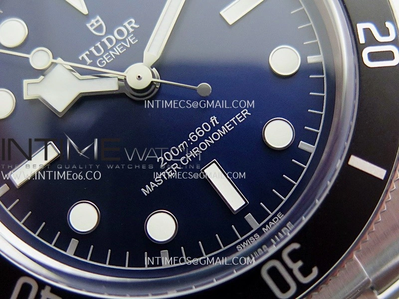 Heritage Black Bay M7943 43mm SS ZF 1:1 Best Edition Blue Dial On SS Bracelet A2824
