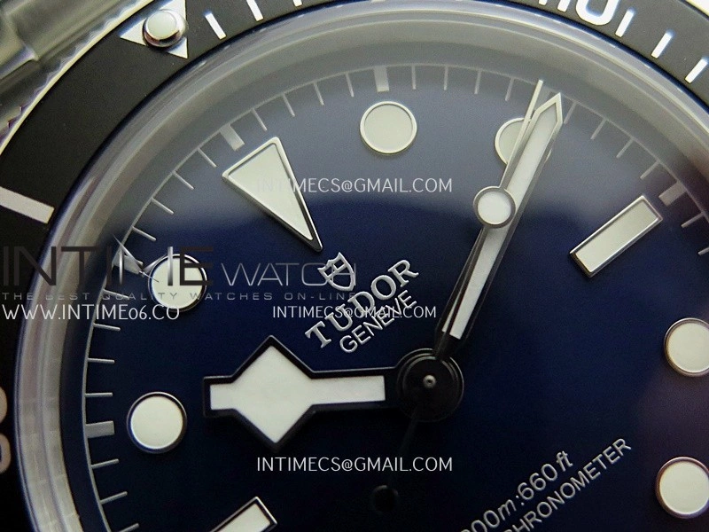 Heritage Black Bay M7943 43mm SS ZF 1:1 Best Edition Blue Dial On SS Bracelet A2824