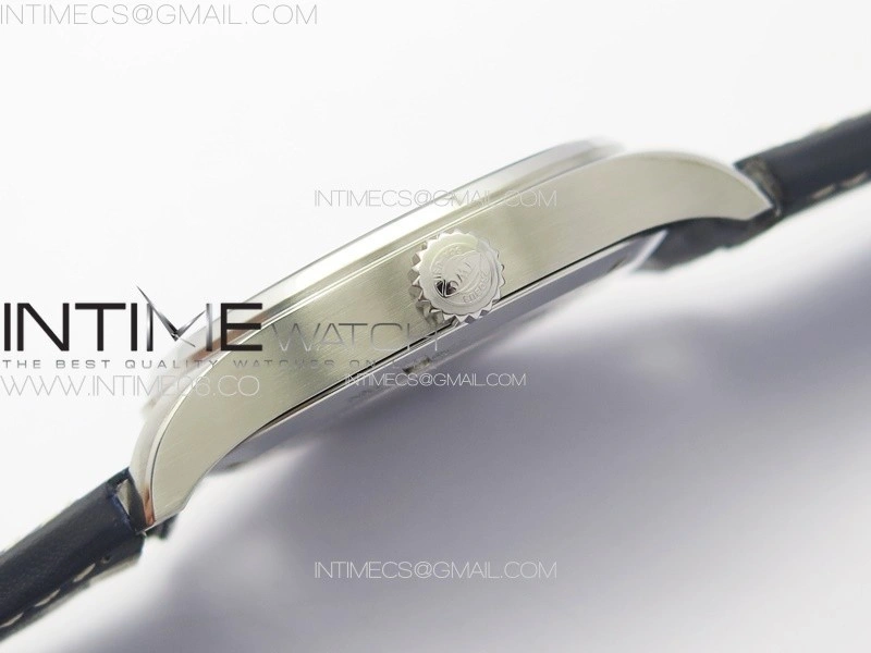 Mark XX IW328203 SS M+F 1:1 Best Edition Blue Dial on Blue Leather Strap MIYOTA 9015