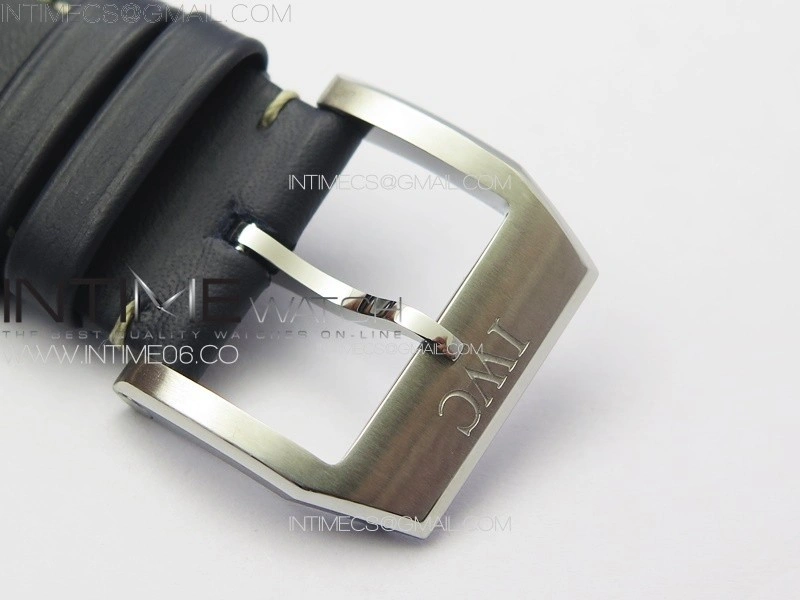 Mark XX IW328203 SS M+F 1:1 Best Edition Blue Dial on Blue Leather Strap MIYOTA 9015