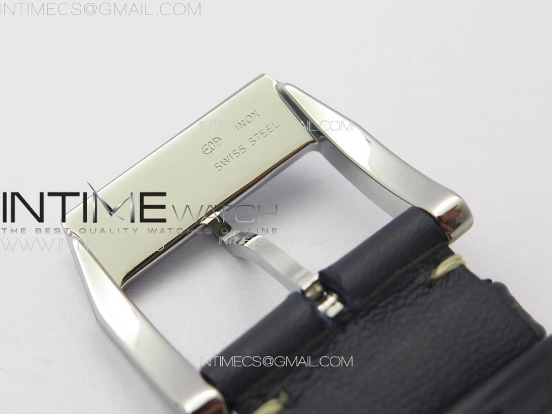 Mark XX IW328203 SS M+F 1:1 Best Edition Blue Dial on Blue Leather Strap MIYOTA 9015