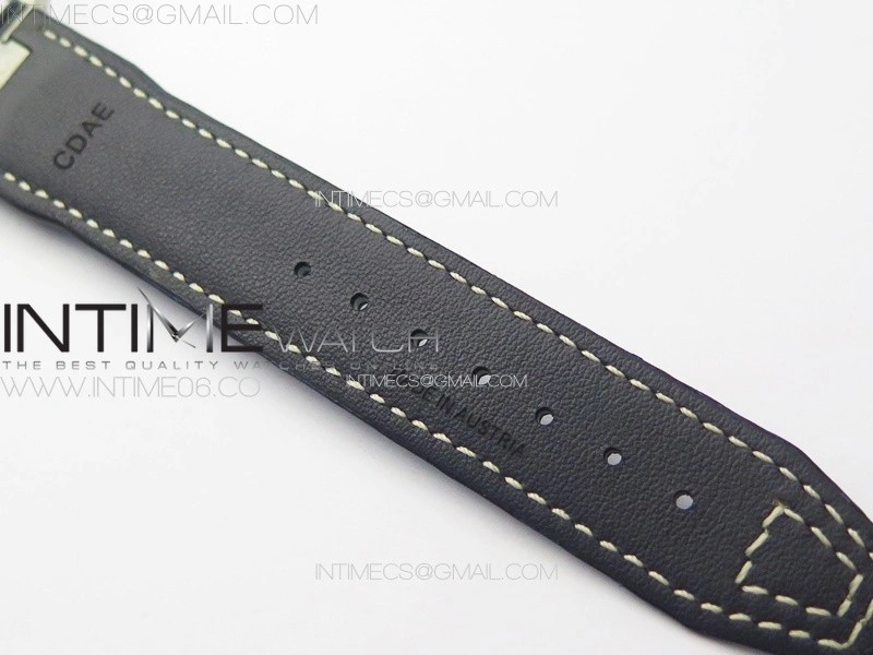 Mark XX IW328203 SS M+F 1:1 Best Edition Blue Dial on Blue Leather Strap MIYOTA 9015