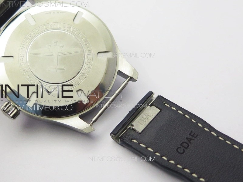 Mark XX IW328203 SS M+F 1:1 Best Edition Blue Dial on Blue Leather Strap MIYOTA 9015