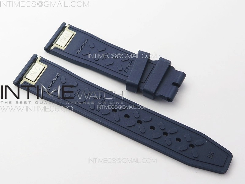 Mark XX IW328203 SS M+F 1:1 Best Edition Blue Dial on Blue Leather Strap MIYOTA 9015