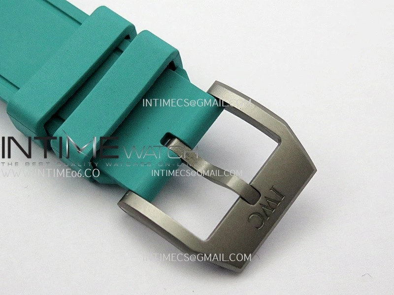 Mark XX IW328210 Mercedes-AMG Petronas F1 Team Ti M+F 1:1 Best Edition Black Dial on Green Rubber Strap MIYOTA 9015