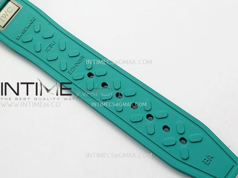 Mark XX IW328210 Mercedes-AMG Petronas F1 Team Ti M+F 1:1 Best Edition Black Dial on Green Rubber Strap MIYOTA 9015