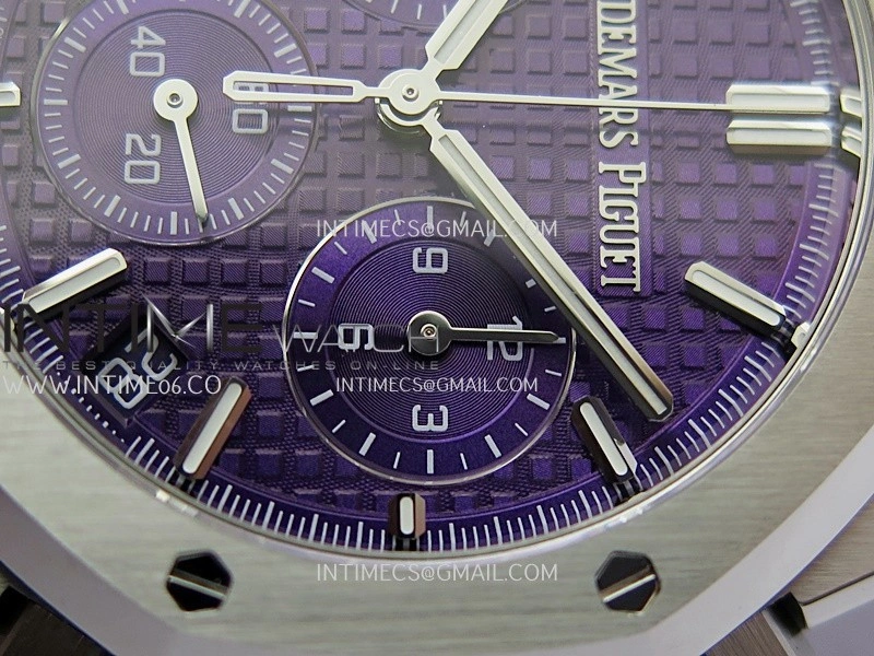 Royal Oak Chrono 26240 SS APSF 1:1 Best Edition Purple Dial on SS Bracelet SA4401 Super Clone