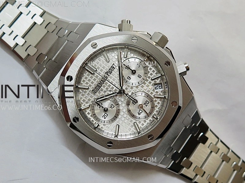 Royal Oak Chrono 26240 SS APSF 1:1 Best Edition Silver Dial on SS Bracelet SA4401 Super Clone