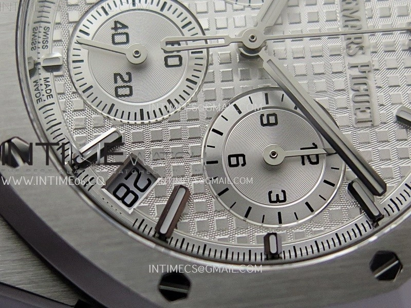 Royal Oak Chrono 26240 SS APSF 1:1 Best Edition Silver Dial on SS Bracelet SA4401 Super Clone