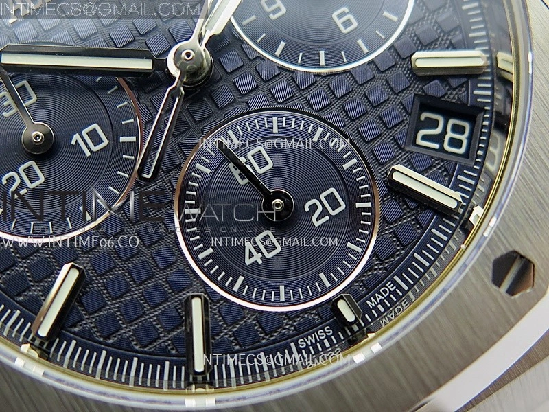 Royal Oak Chrono 26240 SS V2 DDF 1:1 Best Edition Blue Dial On SS Bracelet Super Clone DD4401