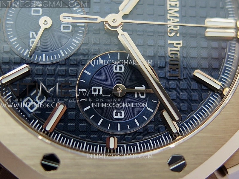 Royal Oak Chrono 26240OR RG APSF 1:1 Best Edition Blue Dial on RG Bracelet SA4401 Super Clone