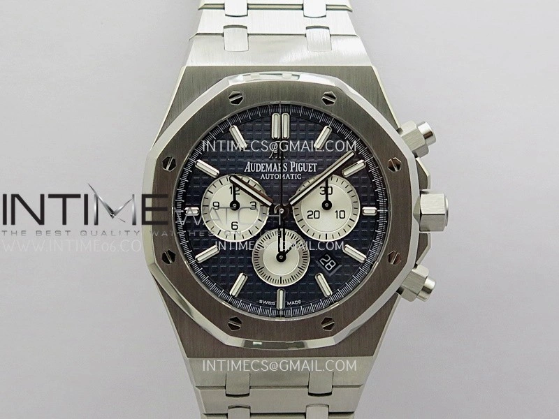 Royal Oak Chrono 26331 SS APSF 1:1 Best Edition Blue Dial Silver Subdial On SS Bracelet A2385