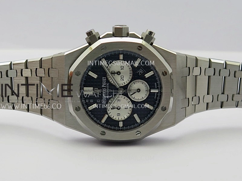 Royal Oak Chrono 26331 SS APSF 1:1 Best Edition Blue Dial Silver Subdial On SS Bracelet A2385