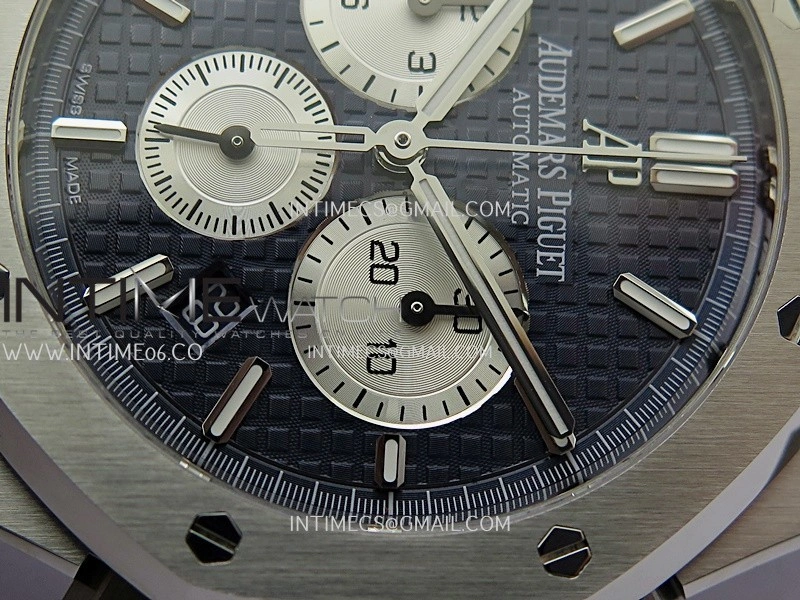 Royal Oak Chrono 26331 SS APSF 1:1 Best Edition Blue Dial Silver Subdial On SS Bracelet A2385
