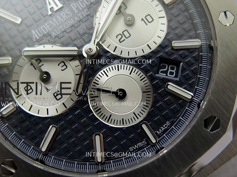Royal Oak Chrono 26331 SS APSF 1:1 Best Edition Blue Dial Silver Subdial On SS Bracelet A2385