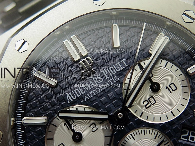 Royal Oak Chrono 26331 SS APSF 1:1 Best Edition Blue Dial Silver Subdial On SS Bracelet A2385