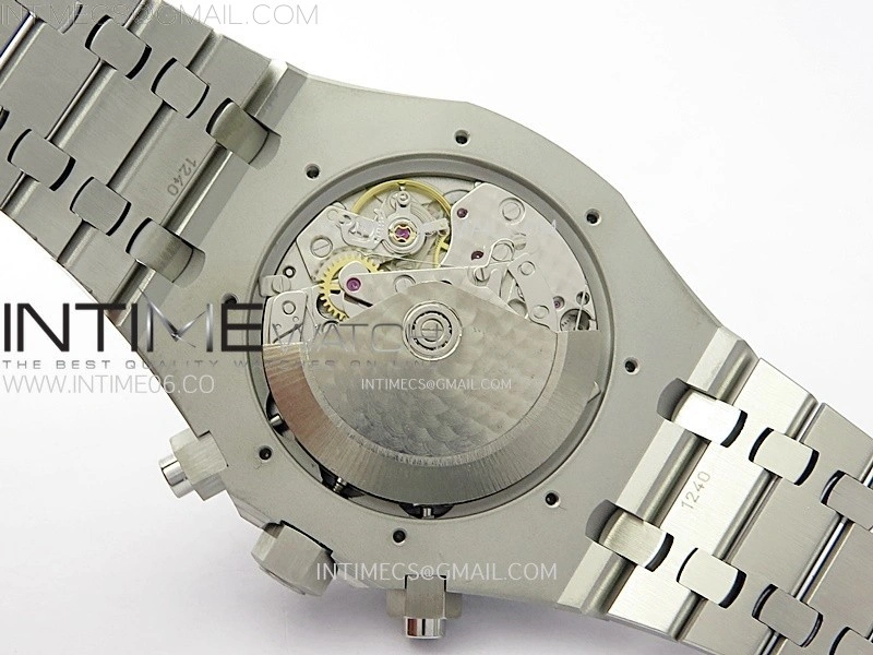 Royal Oak Chrono 26331ST SS IPF 1:1 Best Edition Black Dial Blue subdial on SS Bracelet A7750