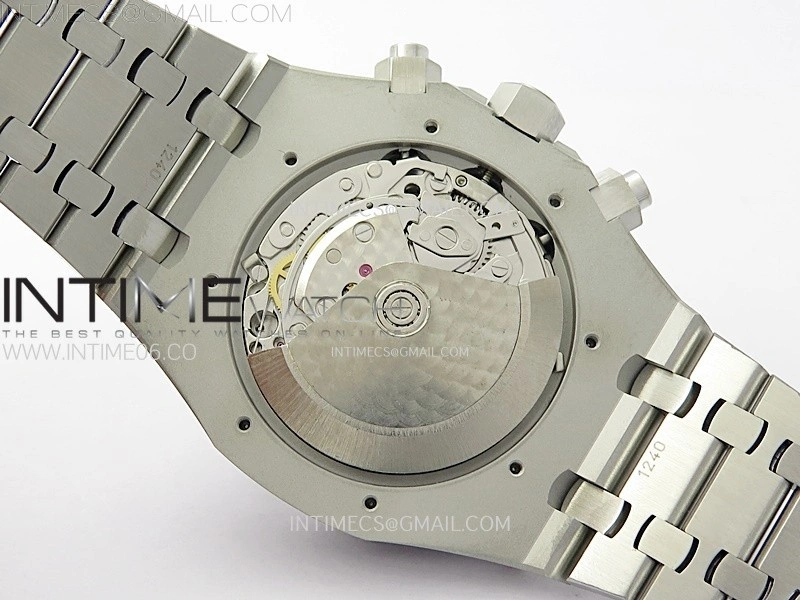 Royal Oak Chrono 26331ST SS IPF 1:1 Best Edition Black Dial Blue subdial on SS Bracelet A7750