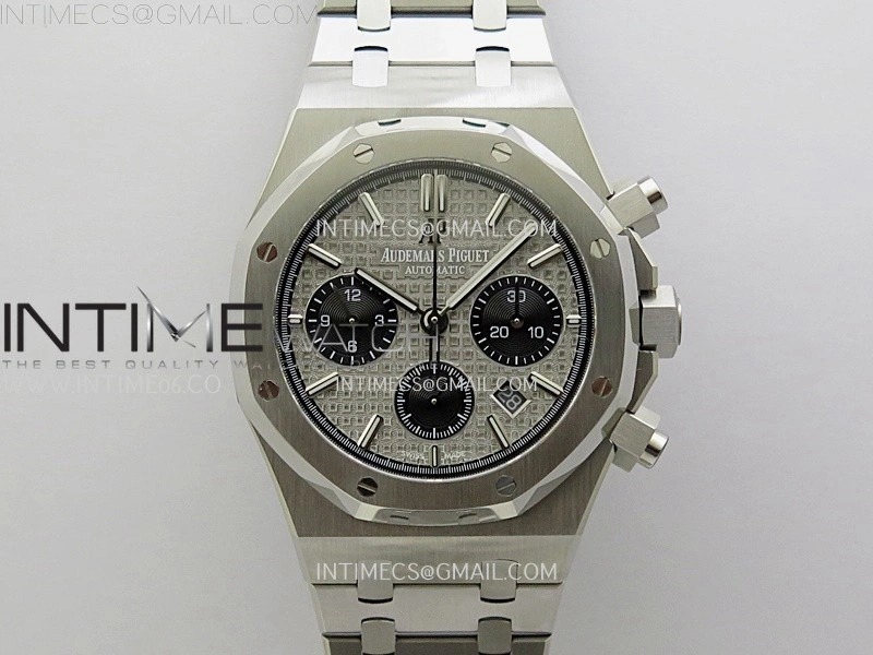 Royal Oak Chrono 26331ST SS IPF 1:1 Best Edition Gray Dial Black Subdial on SS Bracelet A7750