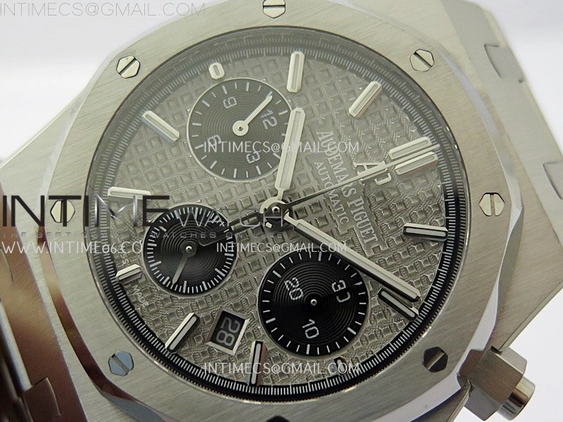 Royal Oak Chrono 26331ST SS IPF 1:1 Best Edition Gray Dial Black Subdial on SS Bracelet A7750