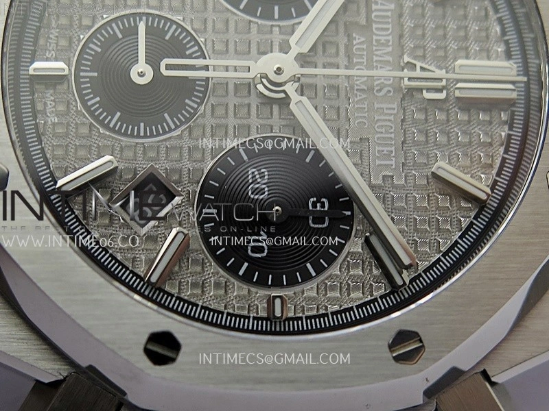 Royal Oak Chrono 26331ST SS IPF 1:1 Best Edition Gray Dial Black Subdial on SS Bracelet A7750