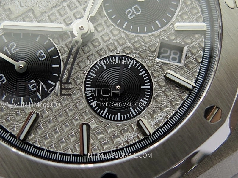 Royal Oak Chrono 26331ST SS IPF 1:1 Best Edition Gray Dial Black Subdial on SS Bracelet A7750