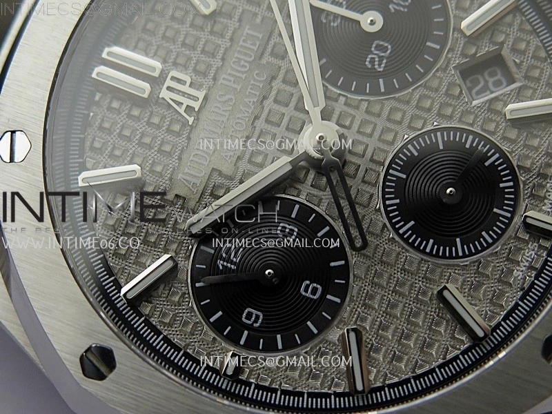 Royal Oak Chrono 26331ST SS IPF 1:1 Best Edition Gray Dial Black Subdial on SS Bracelet A7750