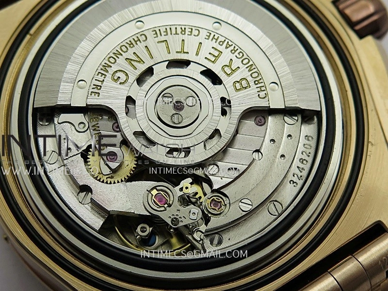 Chronomat B01 44mm RG TF 1:1 Best Edition Brown Dial On RG Bracelet A7750 To Cal.01