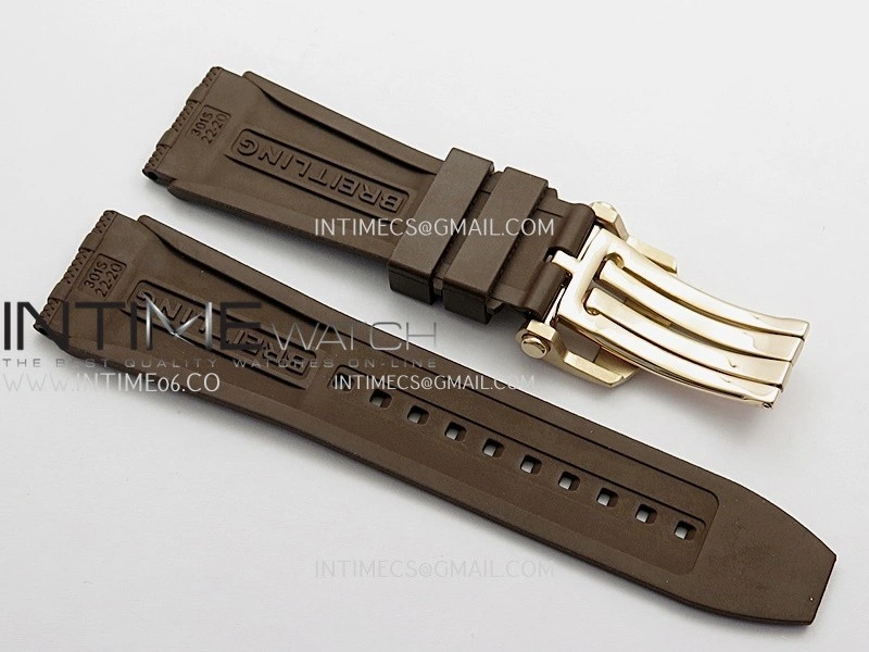 Chronomat B01 44mm RG TF 1:1 Best Edition Brown Dial On RG Bracelet A7750 To Cal.01