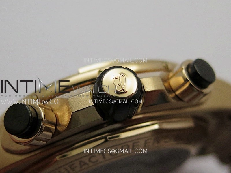 Chronomat B01 44mm RG TF 1:1 Best Edition Green Dial On RG Bracelet A7750 To Cal.01