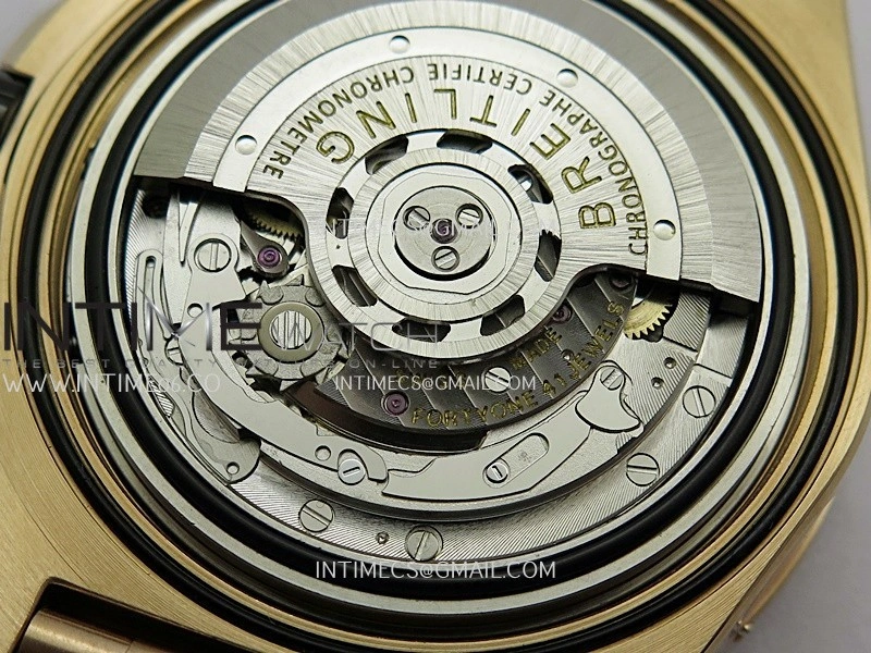 Chronomat B01 44mm RG TF 1:1 Best Edition Green Dial On RG Bracelet A7750 To Cal.01
