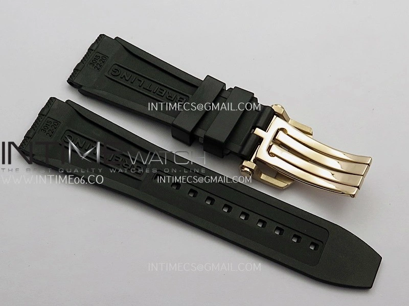 Chronomat B01 44mm RG TF 1:1 Best Edition Green Dial On RG Bracelet A7750 To Cal.01