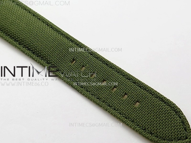 Avenger Chronometer 42mm GMT SS BLSF 1:1 Best Version Green Dial On Green Nylon Strap A2836