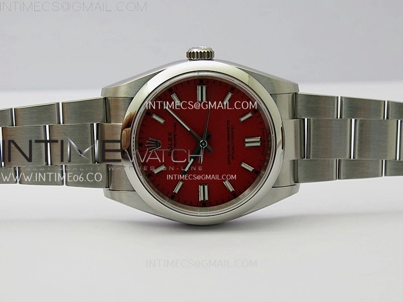 Oyster Perpetual 36mm 126000 904L VSF 1:1 Best Edition Red Dial on 904L SS Bracelet VS3230