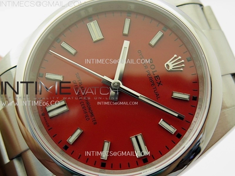 Oyster Perpetual 36mm 126000 904L VSF 1:1 Best Edition Red Dial on 904L SS Bracelet VS3230
