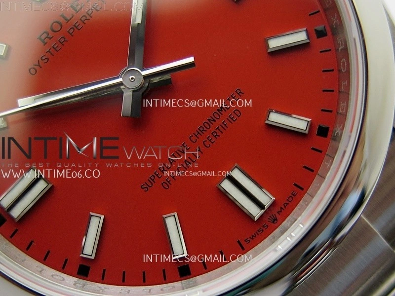 Oyster Perpetual 36mm 126000 904L VSF 1:1 Best Edition Red Dial on 904L SS Bracelet VS3230