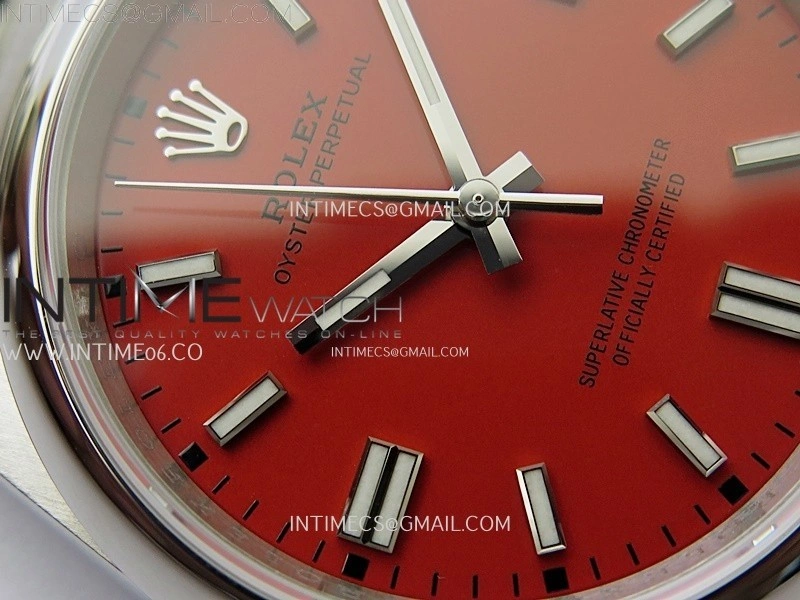 Oyster Perpetual 36mm 126000 904L VSF 1:1 Best Edition Red Dial on 904L SS Bracelet VS3230